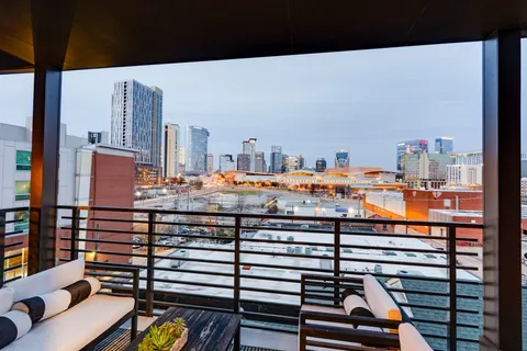 a view of outdoor space with seating area