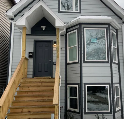 a view of a door of the house