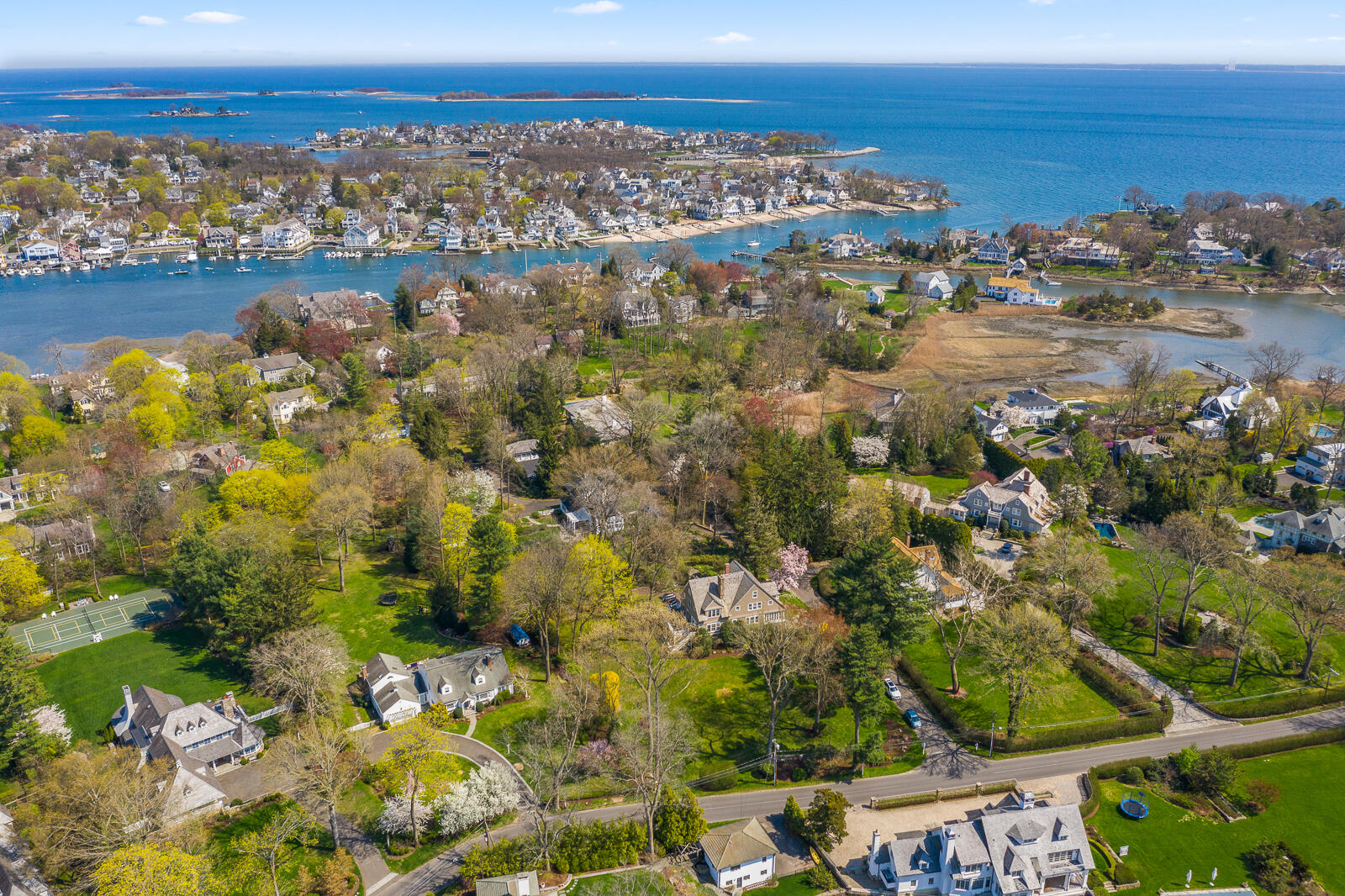 27 Searles Road Darien, CT 06820 - Photo 50 of 56 a view of city and ocean