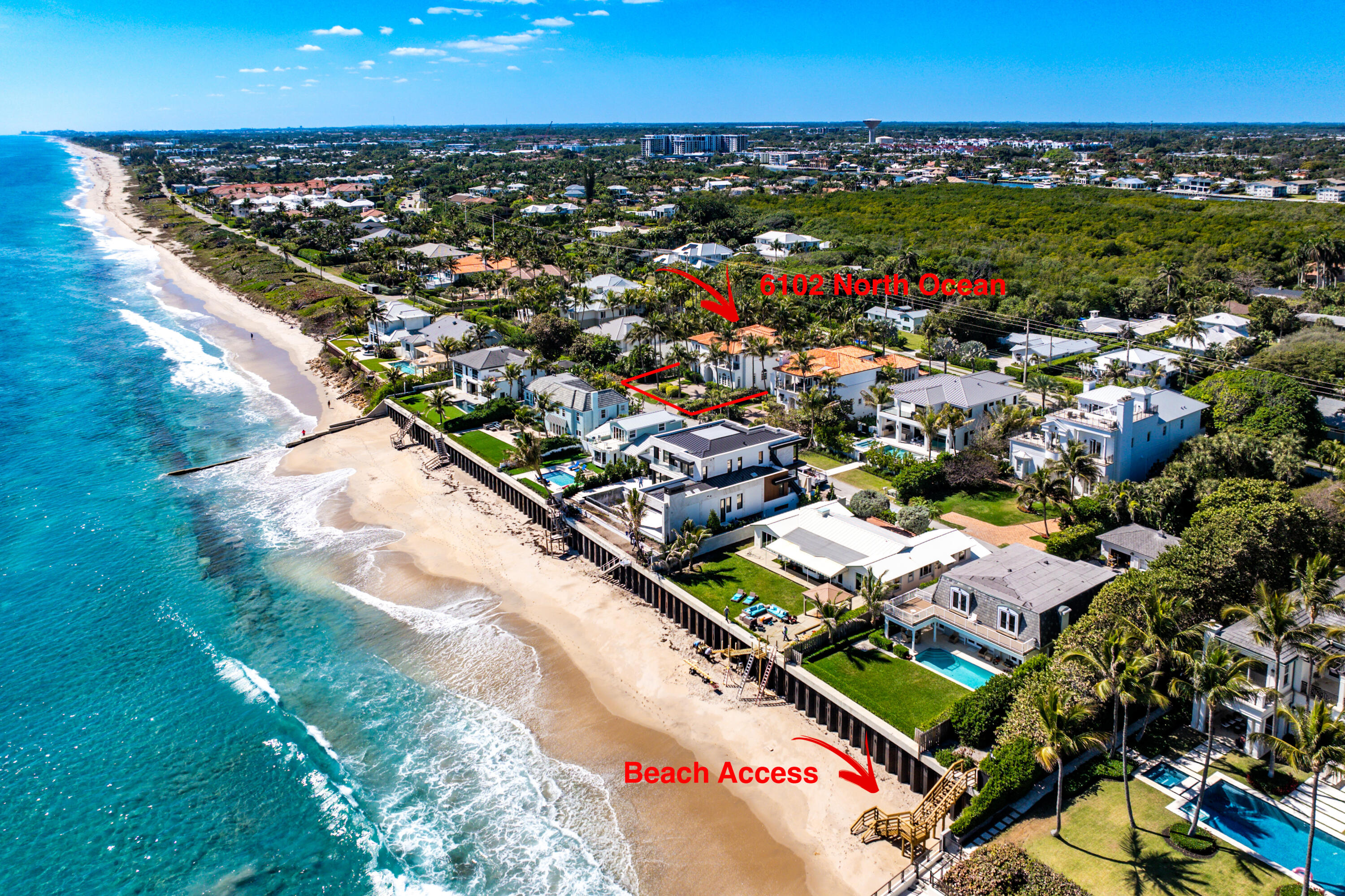 6102 North Ocean Boulevard Ocean Ridge, FL 33435 - Photo 5 of 86 Aerial Beach Access