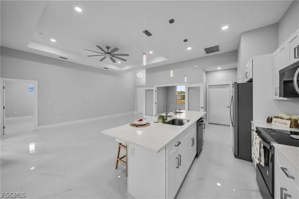 a bathroom with a shower and toilet