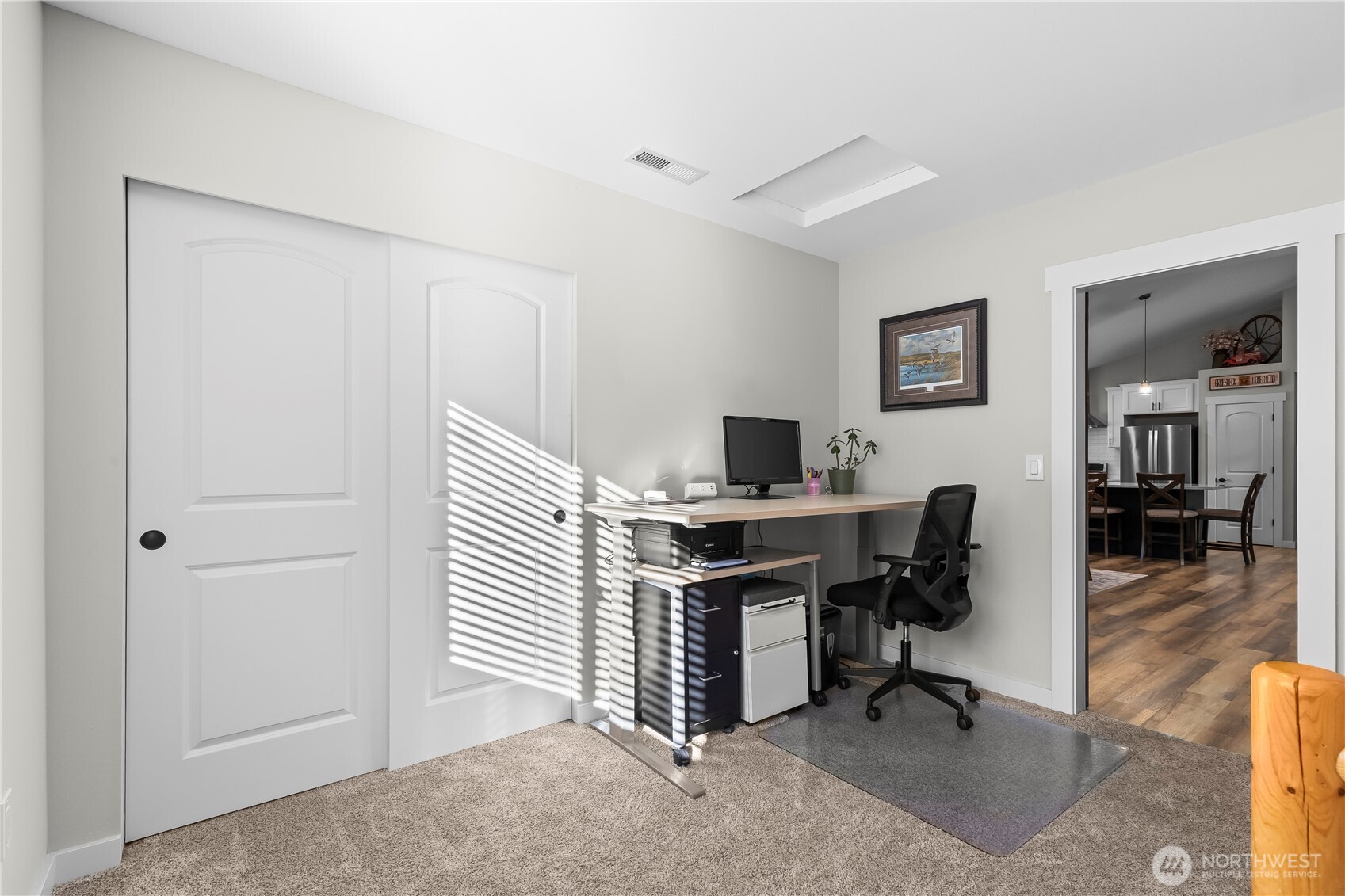 971 Old Cedars Road Cle Elum, WA 98922 - Photo 24 of 39 a view of a workspace with furniture and a window