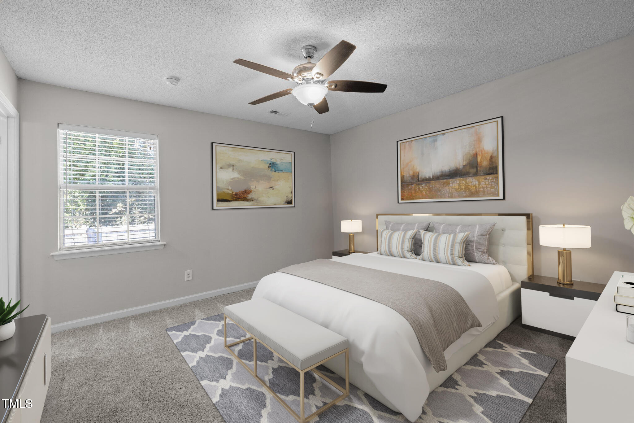 4104 Ludgate Drive Durham, NC 27713 - Photo 23 of 46 a bedroom with a large bed and a window