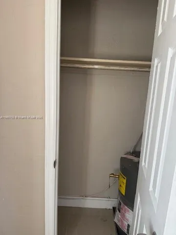 a close view of closet