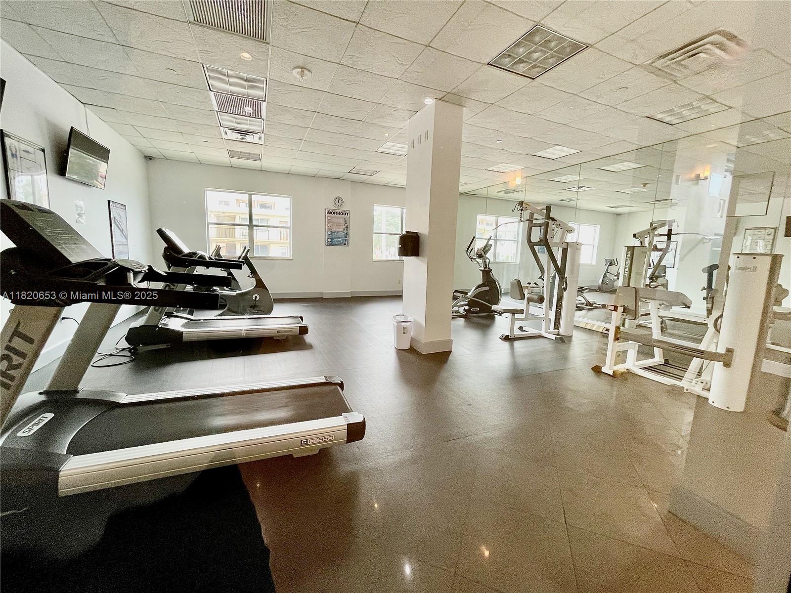 401 69th Street, Unit 405 Miami Beach, FL 33141 - Photo 25 of 25 a view of a room with gym equipment