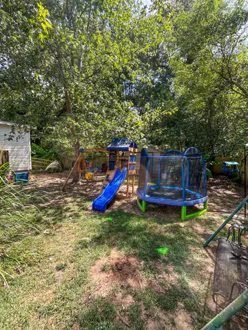 a view of backyard and tree