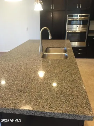 a close view of sink