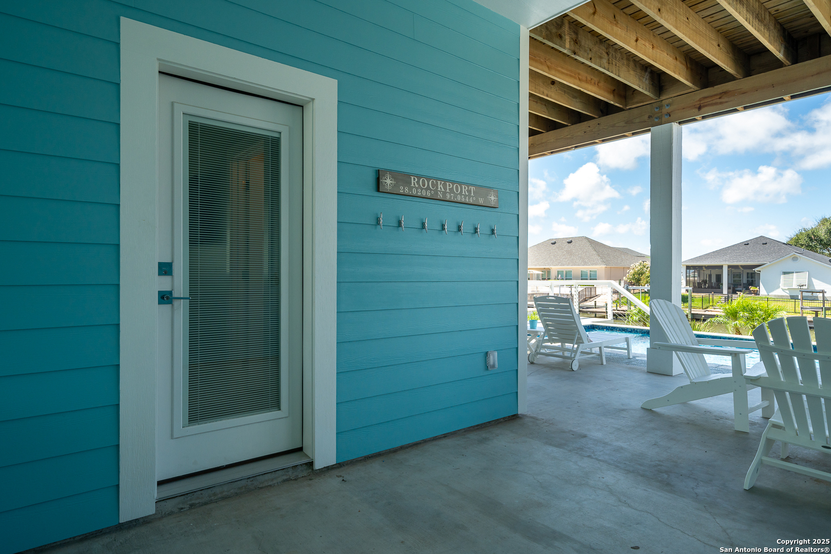 107 Windjammer Road Rockport, TX 78382 - Photo 47 of 52 a view of an outdoor space with seating area