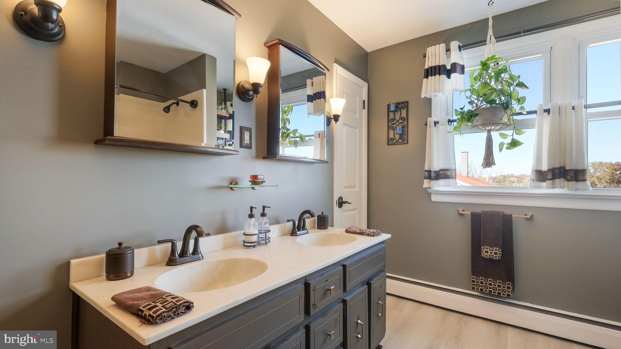 7078 Easton Road Pipersville, PA 18947 - Photo 20 of 45 a bathroom with a sink and a mirror