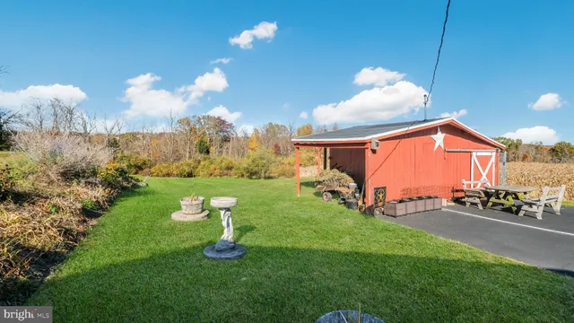 a view of a city with large trees
