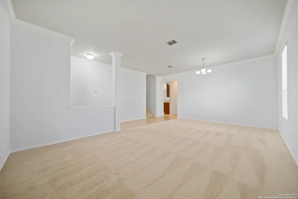 a view of an empty room