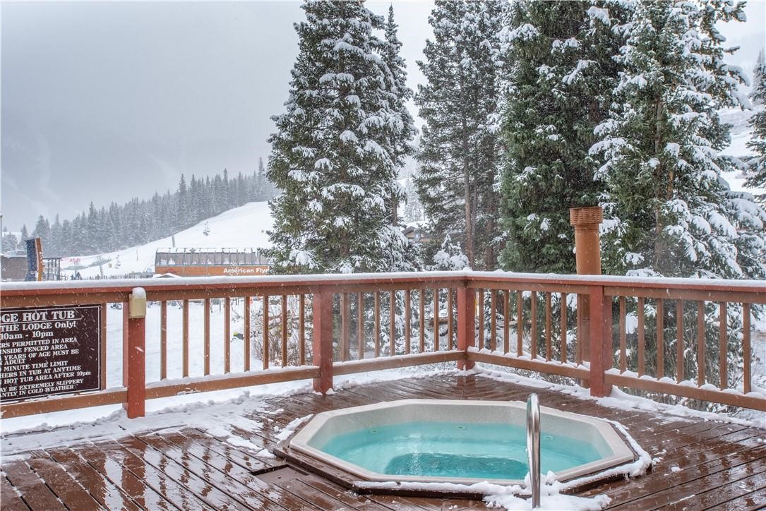 57 Copper Circle, Unit 104 Copper Mountain, CO 80443 - Photo 25 of 25 a view of balcony with wooden floor and fence