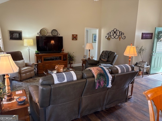 610 Birch Lane Clarkesville, GA 30523 - Photo 11 of 46 a living room with furniture and a flat screen tv