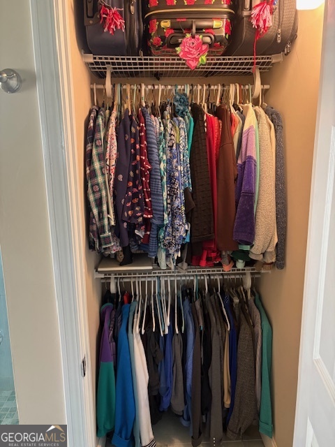 610 Birch Lane Clarkesville, GA 30523 - Photo 33 of 46 a view of walk in closet with clothes