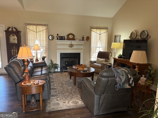 610 Birch Lane Clarkesville, GA 30523 - Photo 10 of 46 a living room with furniture and a fireplace