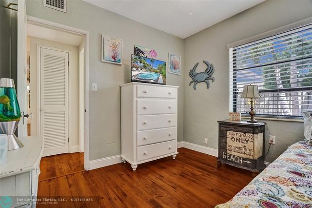 an aerial view of a house with outdoor space