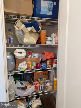 a store room with an outdoor seating space