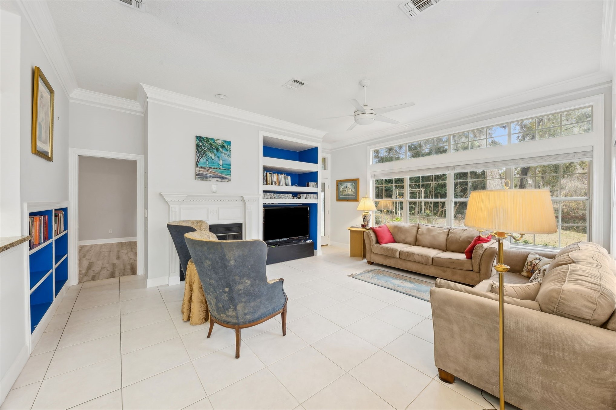 4433 Bean Street Fernandina Beach, FL 32034 - Photo 35 of 79 a living room with furniture and a wooden floor