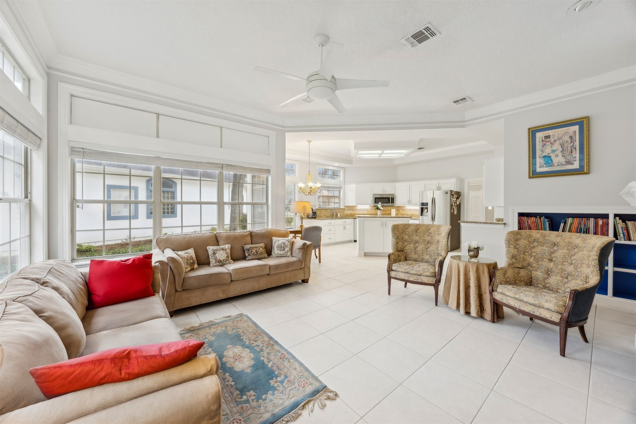 4433 Bean Street Fernandina Beach, FL 32034 - Photo 38 of 79 a living room with furniture and a large window