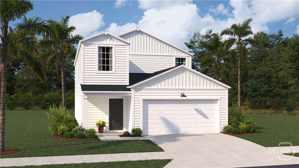 126 Geranium Way Savannah, GA 31302 - Photo 21 of 21 The Columbia American Dream Series D6 Front Elevation Photo. *Floor Plan Rendering for Reference Purposes Only. Does Not Depict Actual Home.