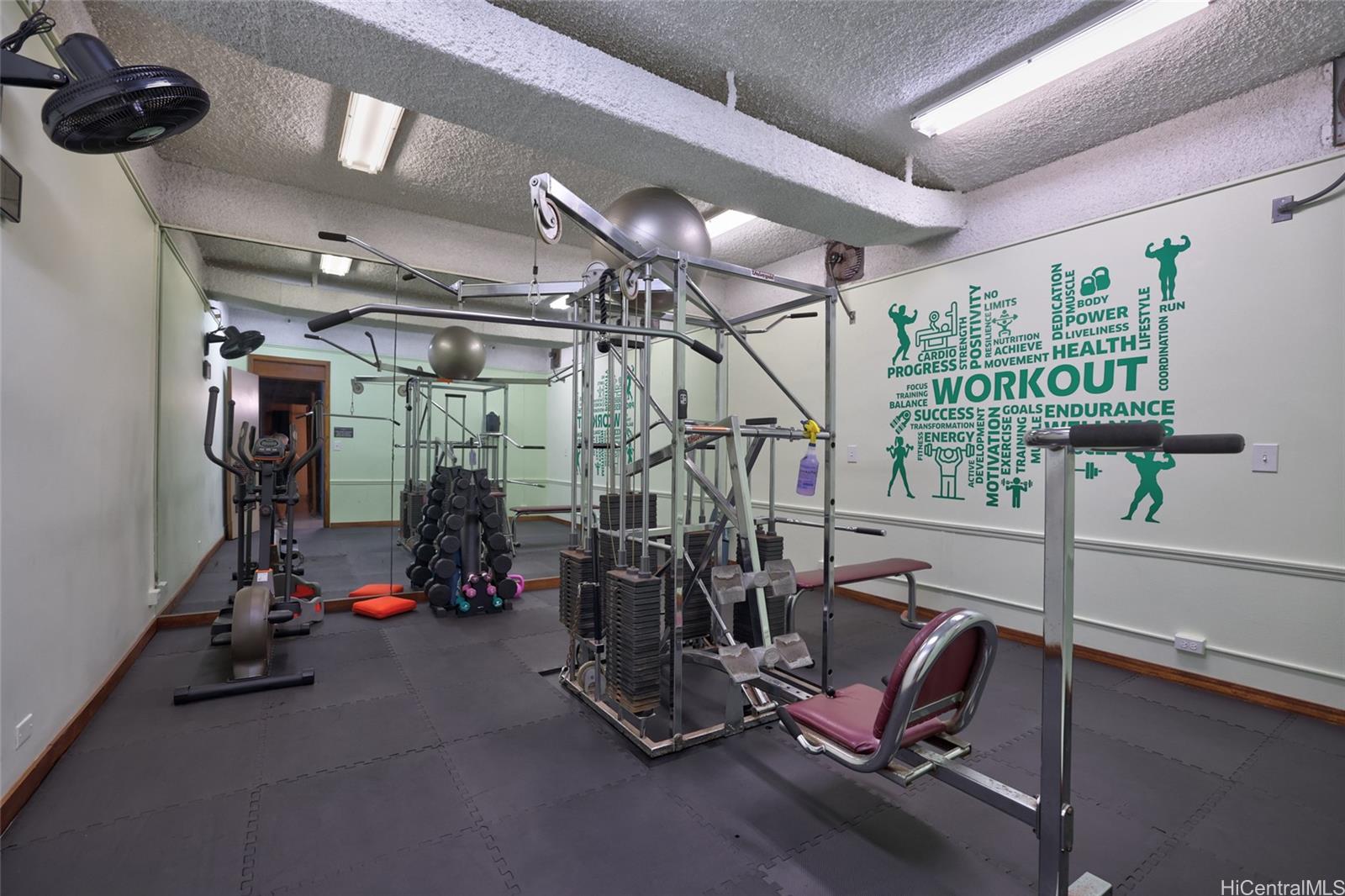 555 Hahaione Street, Unit 3E Honolulu, HI 96825 - Photo 12 of 23 Separate mens & womens workout area.
