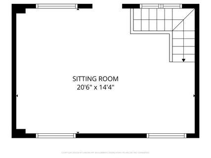 a black and white photo of a floor plan
