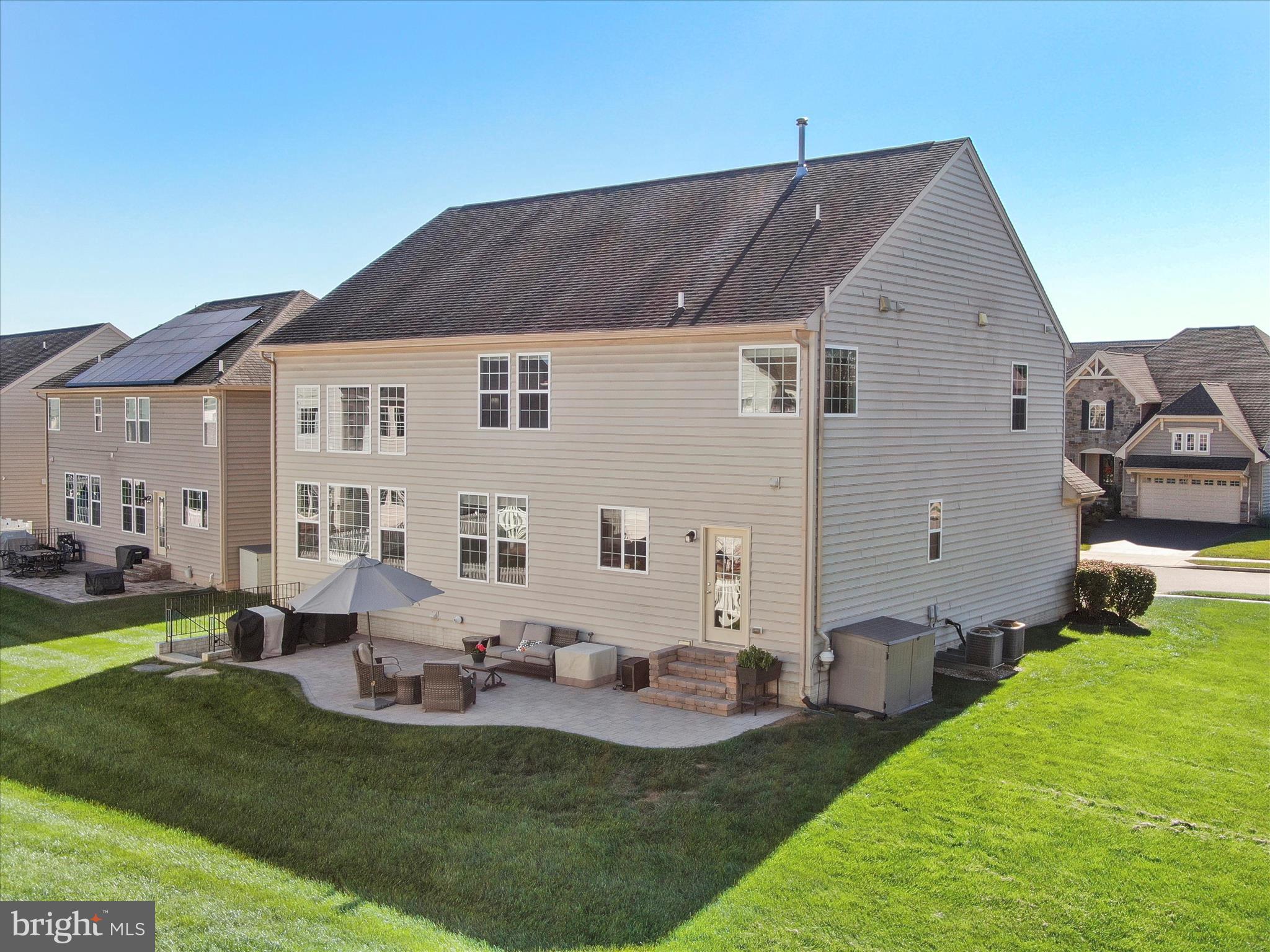 6200 Payton Way Frederick, MD 21703 - Photo 41 of 62 a aerial view of a house with a yard patio and fire pit