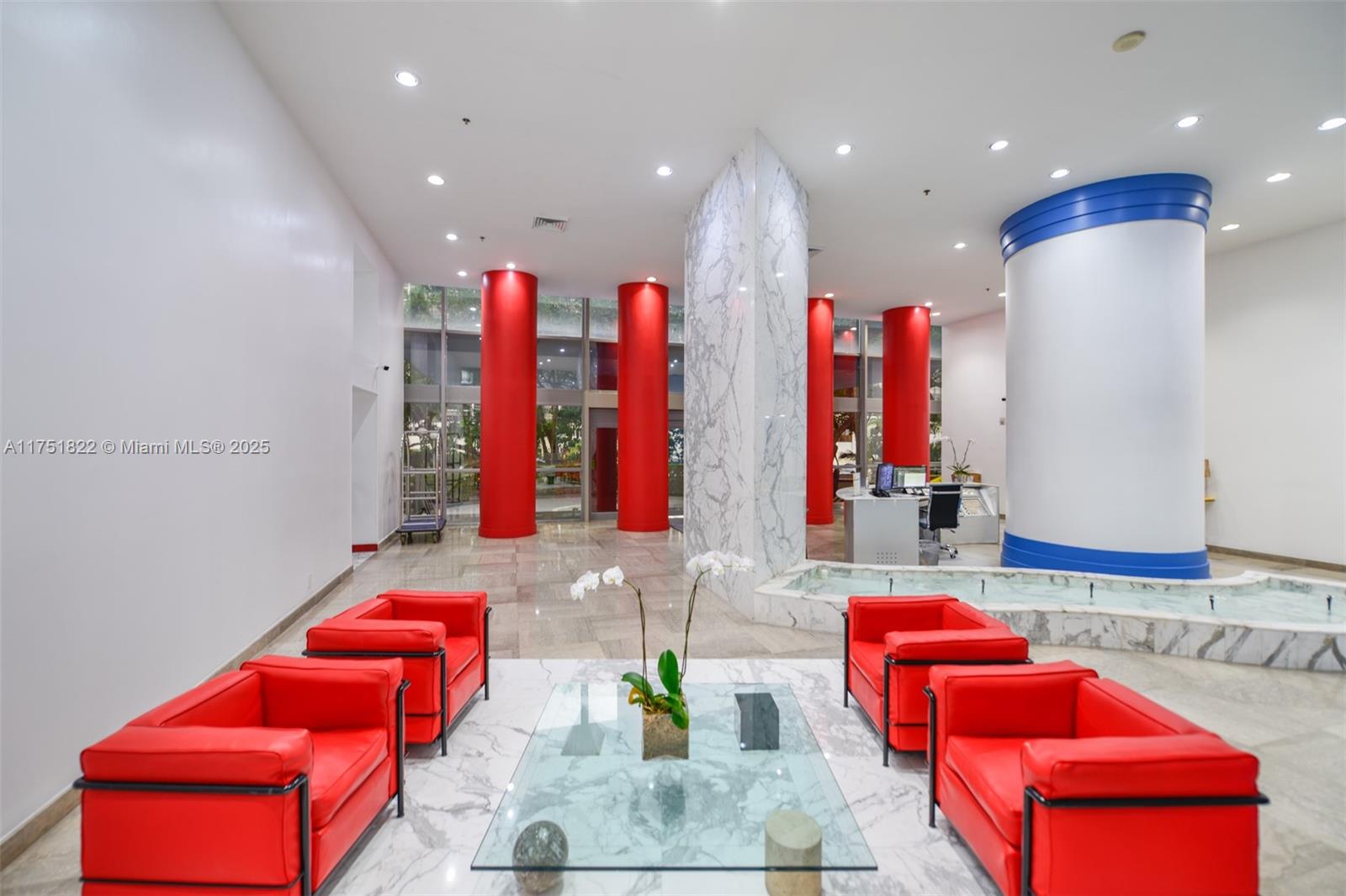 2025 Brickell Avenue, Unit 901 Miami, FL 33129 - Photo 48 of 49 a living room with furniture and a pool table