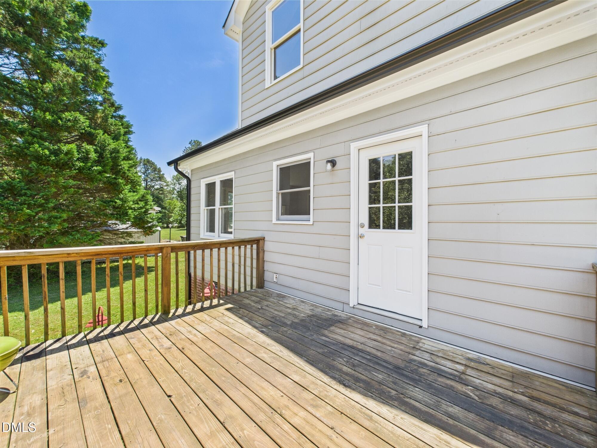 10917 Fanny Brown Road Raleigh, NC 27603 - Photo 43 of 54 a view of a wooden deck