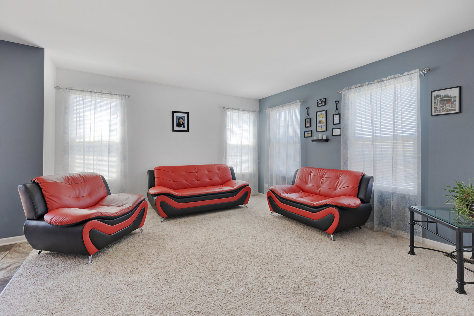 1651 Ruby Drive Pingree Grove, IL 60140 - Photo 4 of 26 a living room with furniture a couch and a window
