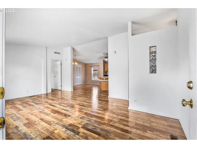 a view of an empty room