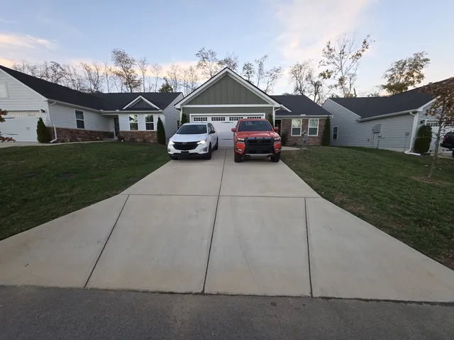 a car parked in front of house