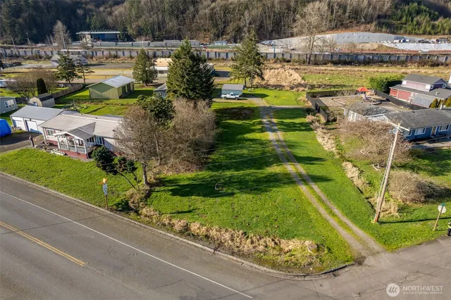 a view of a lake with a house