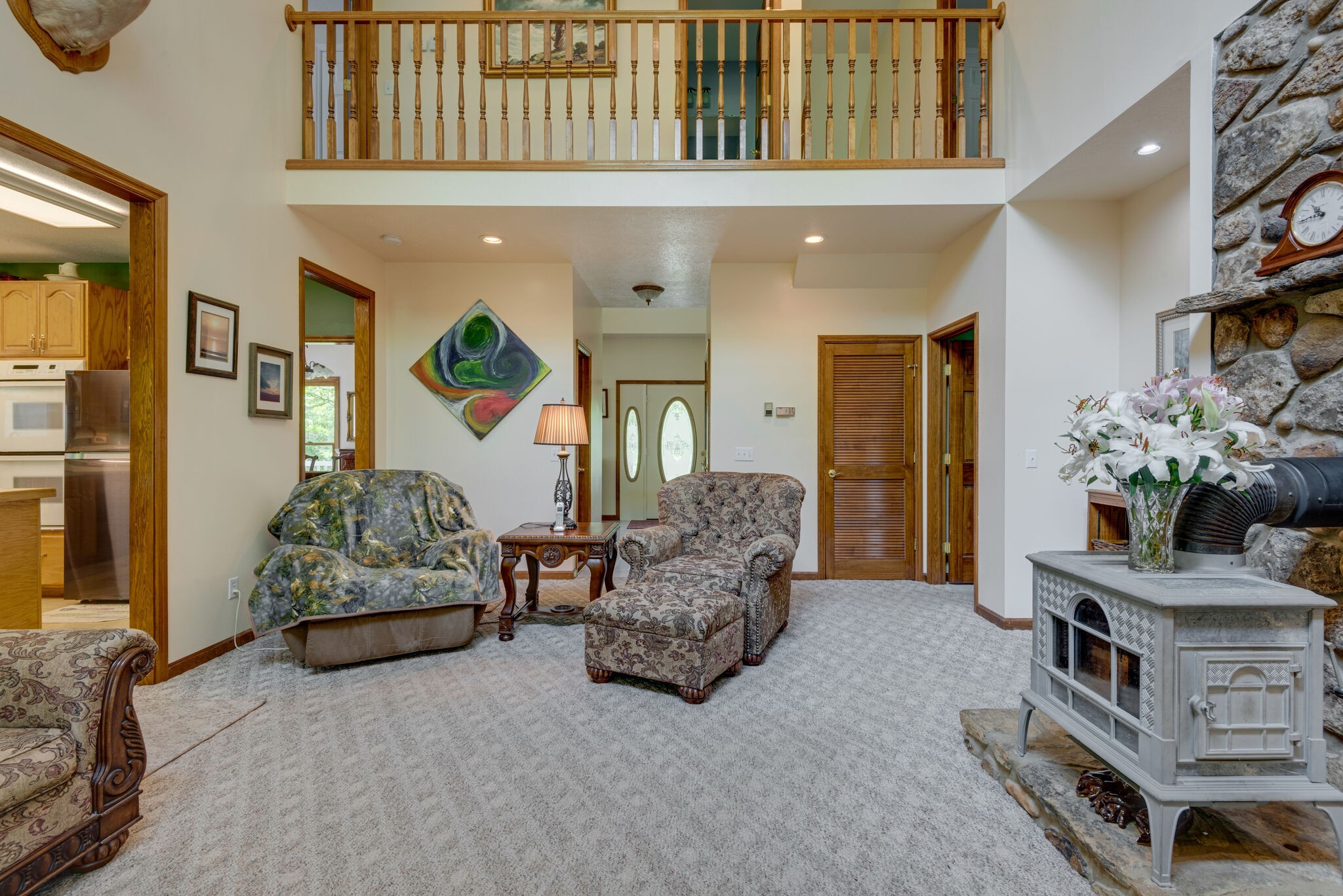 1880 Tom Brown Road McEwen, TN 37101 - Photo 11 of 54 Great room with wood burning fireplace