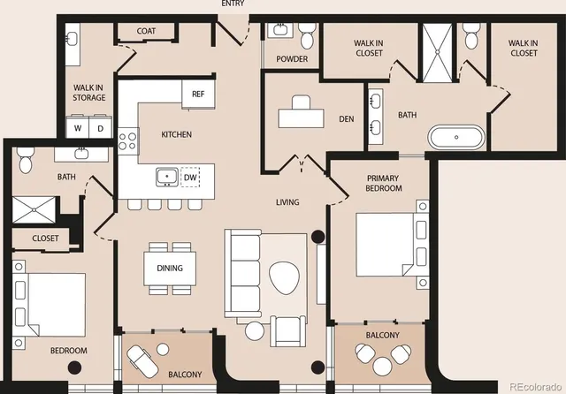 $8,036 | 3520 Chestnut Place, Unit 1206, Denver, CO 80216