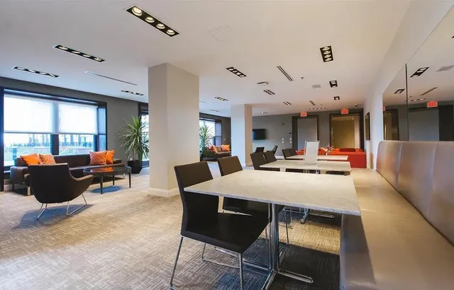 a outdoor space with furniture