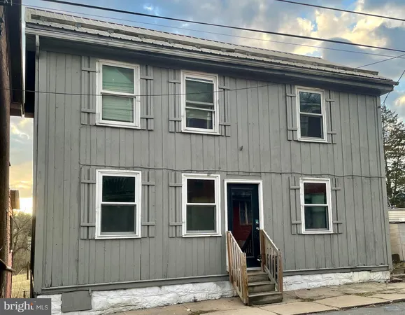 a front view of a house