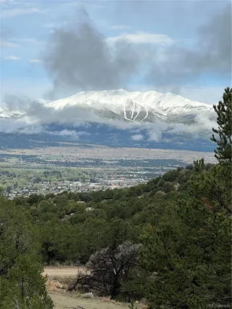 a view of a lake with a mountain in the background