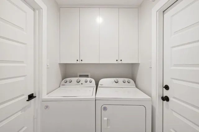 a view of workspace with wooden floor