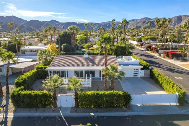 a view of a house with a patio