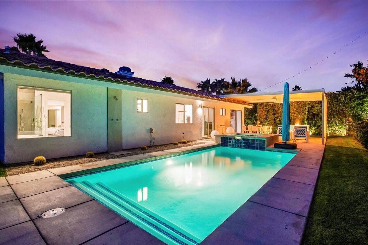 68159 Mountain View Road Cathedral City, CA 92234 - Photo 16 of 77 a view of a swimming pool with a patio