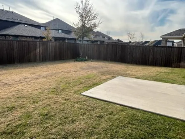a backyard of a house