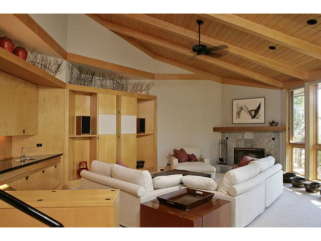 150 Farm Road Woodside, CA 94062 - Photo 10 of 19 a living room with furniture and a fireplace