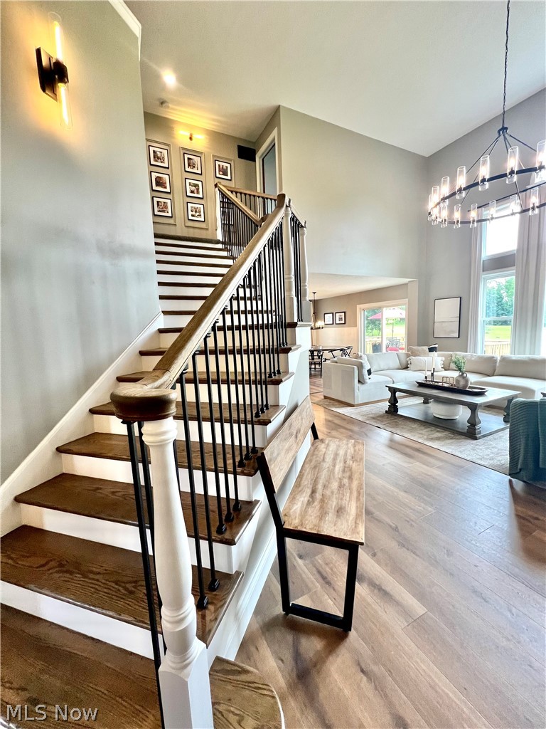 41 West Nimisila Road New Franklin, OH 44319 - Photo 14 of 50 all new stairway with metal accent railing