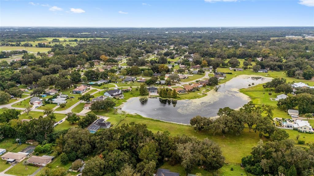 12094 Southeast 60th Avenue Road Belleview, FL 34420 - Photo 63 of 74 an aerial view of residential houses with outdoor space and trees