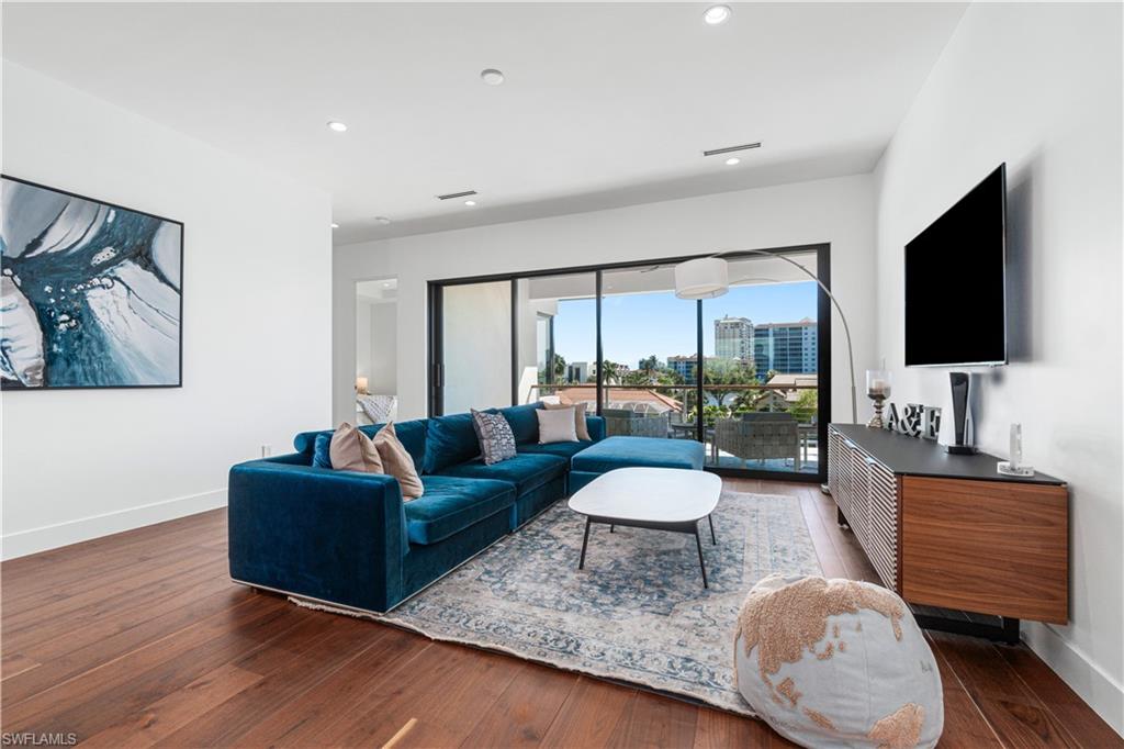 448 Oak Avenue Naples, FL 34108 - Photo 38 of 49 Playroom featuring billiards, dark hardwood / wood-style flooring, sink, and wine cooler