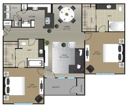 $1,683 | 1970 Peachford Road, Unit 5111, Dunwoody, GA 30338