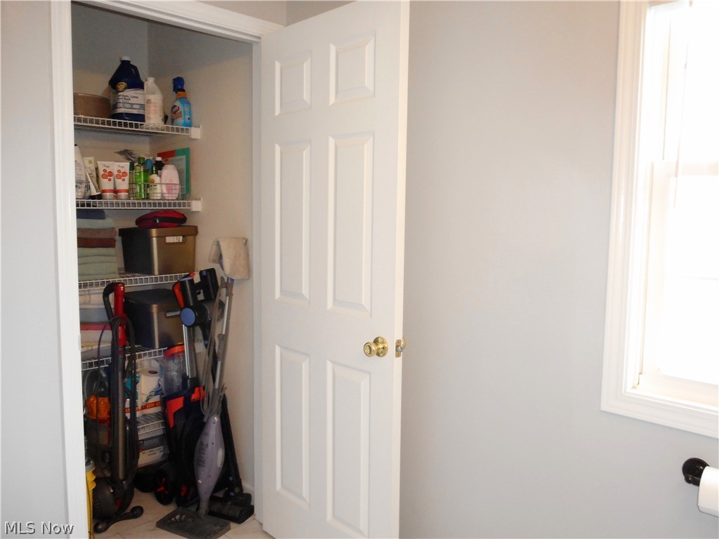 7301 Depot Road Ashtabula, OH 44004 - Photo 18 of 26 Great big closet for storage in the bathroom.