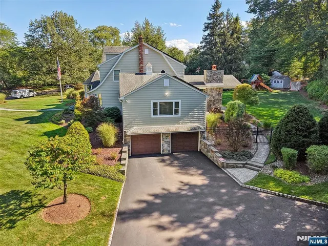 a view of a city and mountains