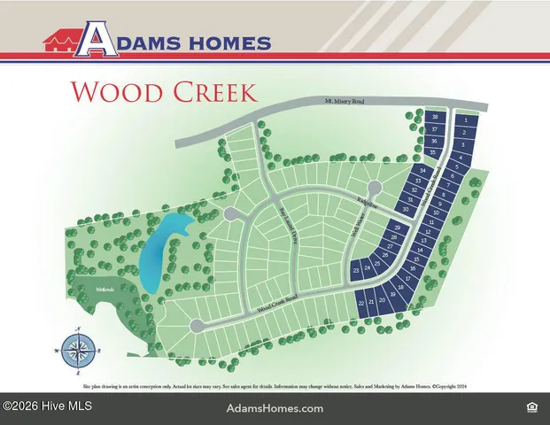 $412,850 | 1025 Wood Creek Road Northeast, Leland, NC 28451